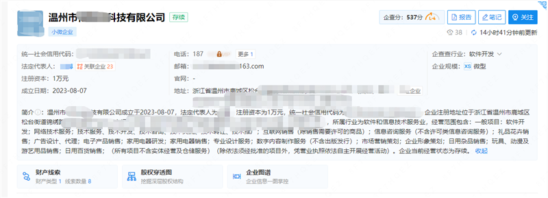 浙江温州**年科技公司