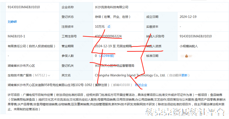 长沙科技公司转让