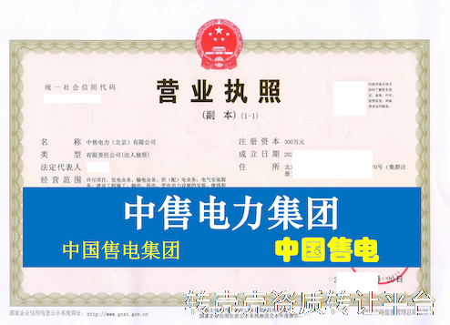 中售电力公司转让｜满 ** 年未经营・干净无异常